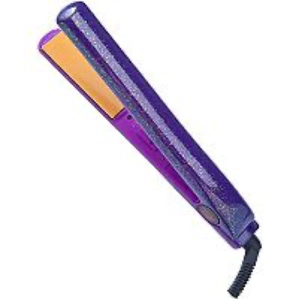 Chi 1” Ceramic Flat Irol Galactic Purple Glitter